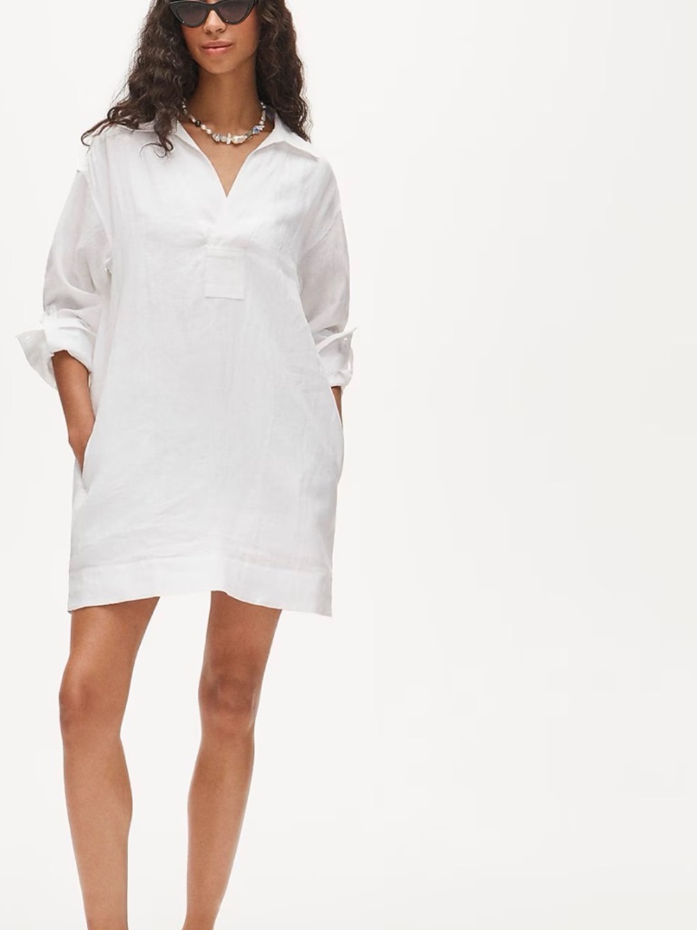 J. Crew Cream Swim Coverup